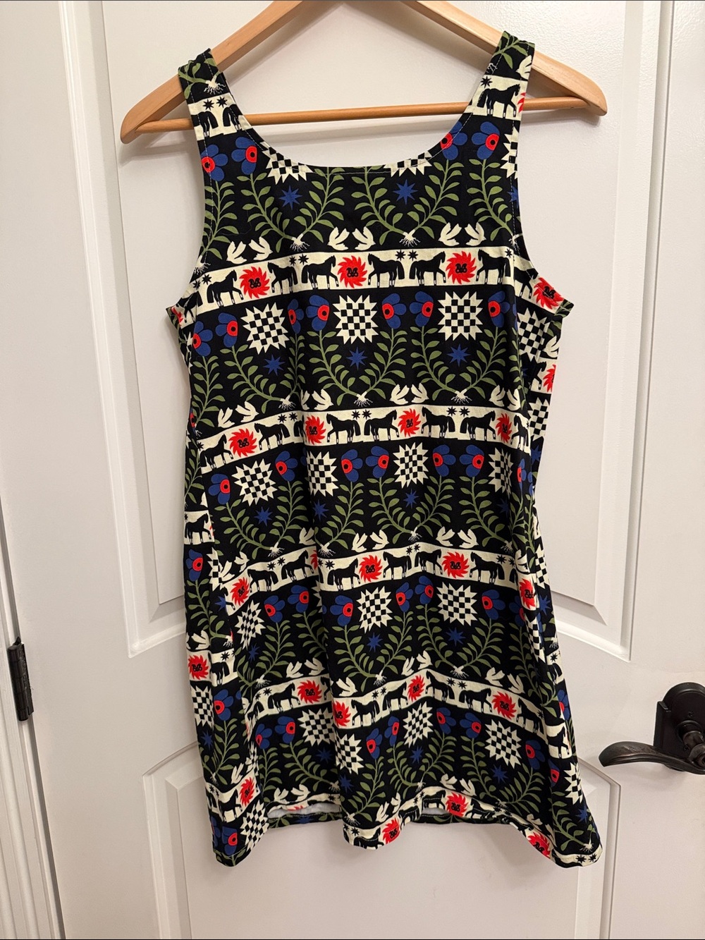 Nooworks Chloe The Guardians Folk Print Dress S - Picture 5 of 7